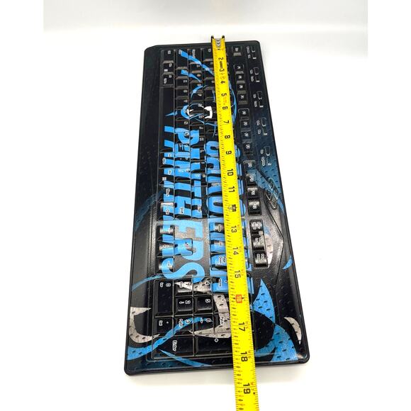 Keyscaper 510W Carolina Panthers Wireless USB Keyboard - Picture 5 of 10